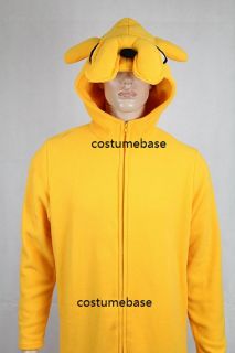 Jake Costume Finn Adult Adventure Time Cosplay Halloween Fleece 