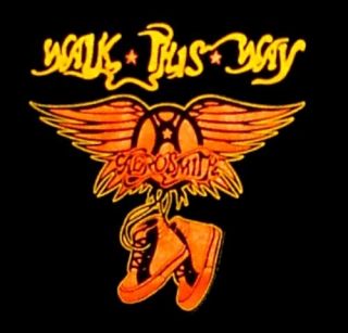 Aerosmith CD lgo Walk This Way Official Onesie Shirt 12 Months New 