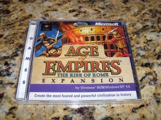 AGE OF EMPIRES THE RISE OF ROME EXPANSION GAME COMPUTER PC CD ROM XP 