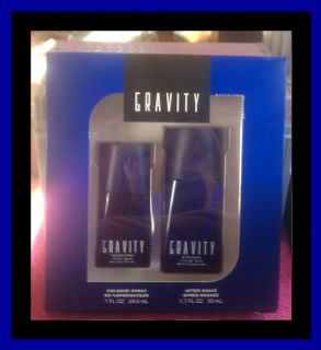GRAVITY Cologne spray 1 0 fl oz Aftershave 1 7 fl oz Gift set for Men 