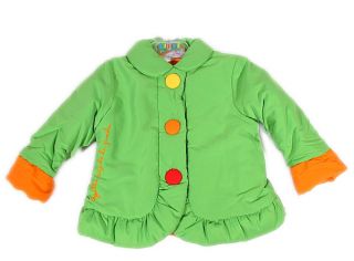 Agatha Ruiz de La Prada Bow Girls Winter Jacket Coat Baby Green 