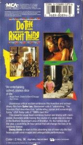 VHS Spike Lees do The Right Thing Danny Aiello