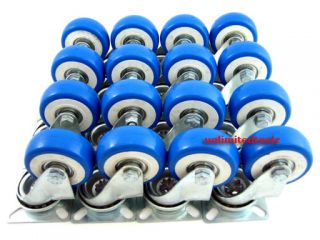 16x 2 Double Bearing Casters Wheels Durable Rollers
