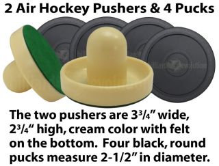 Air Hockey Pushers 4 Pucks Table Hockey Handles Pucks