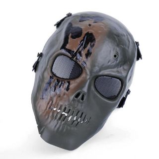 Mesh Army Protect Full Face Skeleton Mask Airsoft Game