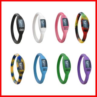 Air Sports Watch ion Bracelet Silicone Wristband Various Colors Sizes 