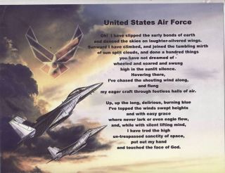 United States Air Force Poem Prayer Personalized Name