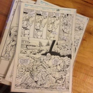 Excalibur Issue 63 Page 6 Alan Davis Original Comic Art