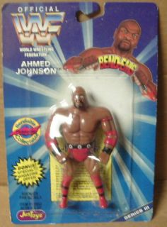 1996 JusToys WWF Ahmed Johnson Bend EMS Figure WWE