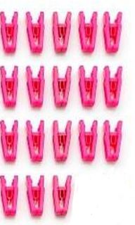 Joy Mangano Huggable Hangers Set of 18 Finger Clips Pink