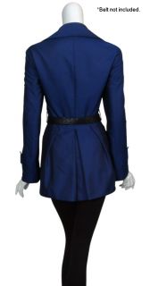 AKRIS Punto Luxurious Cobalt Blue Blazer Jacket 12 New