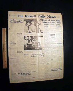 ALBERT ANASTASIA Murder Inc. Mob Boss 1957 Newspaper **