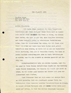 ALBERT EINSTEIN   TYPED LETTER SIGNED 04/19/1949