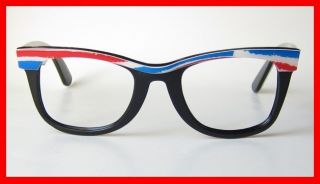   USA Olympian Wayfarer Sunglasses Glass Frame Albertville UNWORN