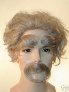 Albert Einstein Wig Wigs Eyebrows Mustache Set Costume
