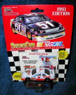 Alan Kulwicki Hooters Ford 1993 Racing Champions NASCAR Winston Nextel 