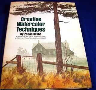 Zoltan Szabo Creative Watercolor Techniques 1974 1st Ed HB Art 