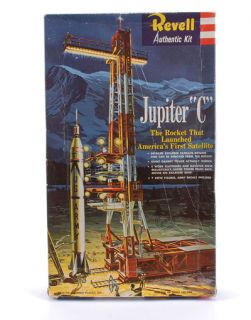 Revell kit #H1819198 Jupiter C rocket Original 1958 S kit