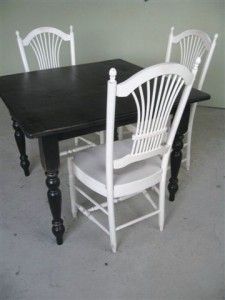 New White Country Style Premium Alder Wood Chairs