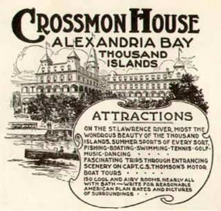   for The Crossmon House at Alexandria Bay Thousand Islands N Y
