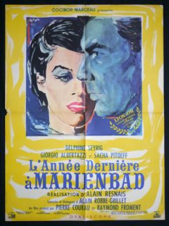 LAST YEAR AT MARIENBAD 1961 Vintage French Poster ALAIN RESNAIS