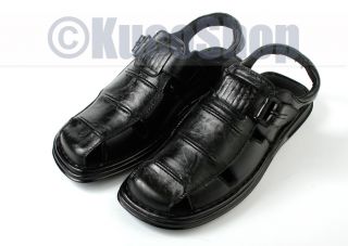 aldo men leather fisherman sandals shoes black 9