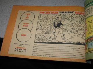 John Wayne 1960 Alamo Popsicle (1 item) premium list comic book,Davy 