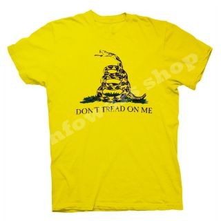 DonT Tread on Me Shirt Alex Jones Yellow New