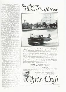 1928 CHRIS CRAFT BOAT ALGONAC SHIP MOTOR ENGINE LAKE BUILD SPORT 