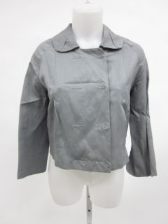Alexander Wang Silver Long Sleeve Blazer Jacket Size 4