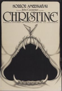 Christine   ORIGINAL MOVIE POSTER Polish 1SH 1985