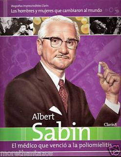 Albert Sabin Argentina Magazine Biography RARE