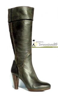 Alberto FERMANI Womens High Heel Boots Leather Made in Italy 5862 40 