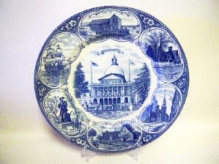 Alfred Meakin Olde English Plate  Massachusetts