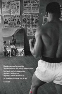 sports boxing muhammad ali will stronger than skill poster PYR31040 
