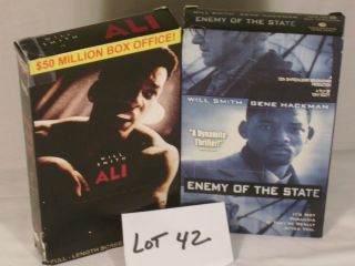 Will Smith VHS Movies Lot 42 Ali Enemy of The State Biography Thriller 