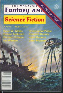 Fantasy Science Fiction Aldiss Priest Aickman Bulmer Brunner Cowper 4 