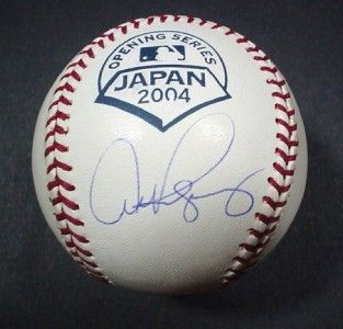 Alex Rodriguez Autographed 2004 Japan Baseball Steiner
