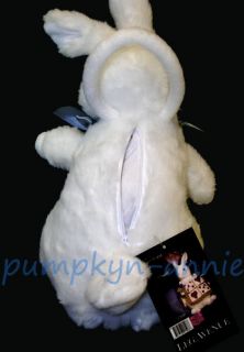 alice white rabbit plush purse new with tags this is a super cute 