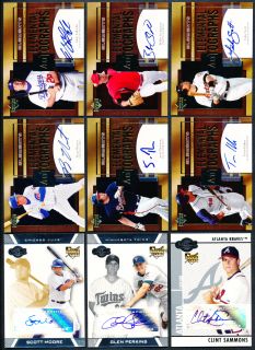 2001 2012 UD SP Topps Baseball 51 Count Auto Signature Autograph Group 