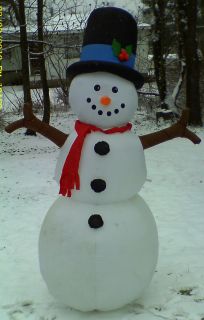 GEMMY AIRBLOWN INFLATABLE 8FT TRADITIONAL SNOWMAN PROTOTYPE CHRISTMAS 