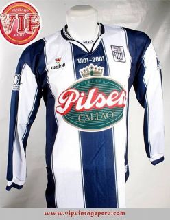 New Walon Peru Alianza Lima 2001 Soccer Jersey Camiseta 100yrs 