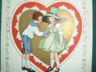 VALENTINE DAY POSTCARD 1923 WALLACETON PA FEB 13 CANCEL CANCELLED ONE 