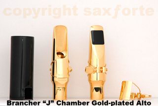 Brancher Alto Sax Mouthpiece & Lig & Cap J Chamber Gold Plated