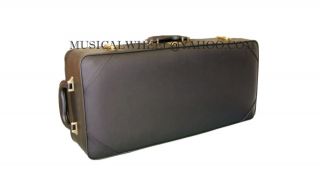 ALTO Saxophone CASE   Wood / Leather   Case ONLY   NEW