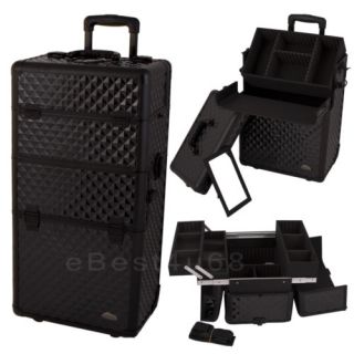 in1 Rolling Makeup Cases Cosmetic Train Boxes Kit AR4