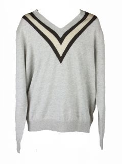 Scott James Mens Alonzo VNeck L s Pullover Sweater $150 New