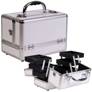  contemporary, this aluminum train case finished with silver aluminum 