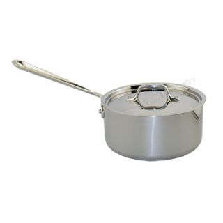 New All Clad 4203 Tri Ply Stainless Steel 3 Quart Sauce Pan Saucepan 