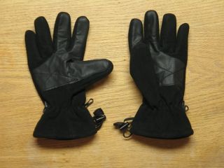   Micro Fleece Leather Palm Thermal Gloves Ski Snow XC XL